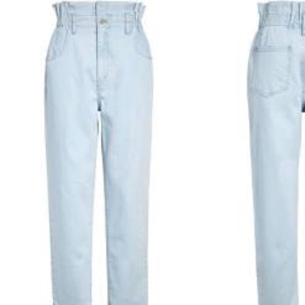 Madewell Paper Bag Straight Jeans Sz 32 NWT !!